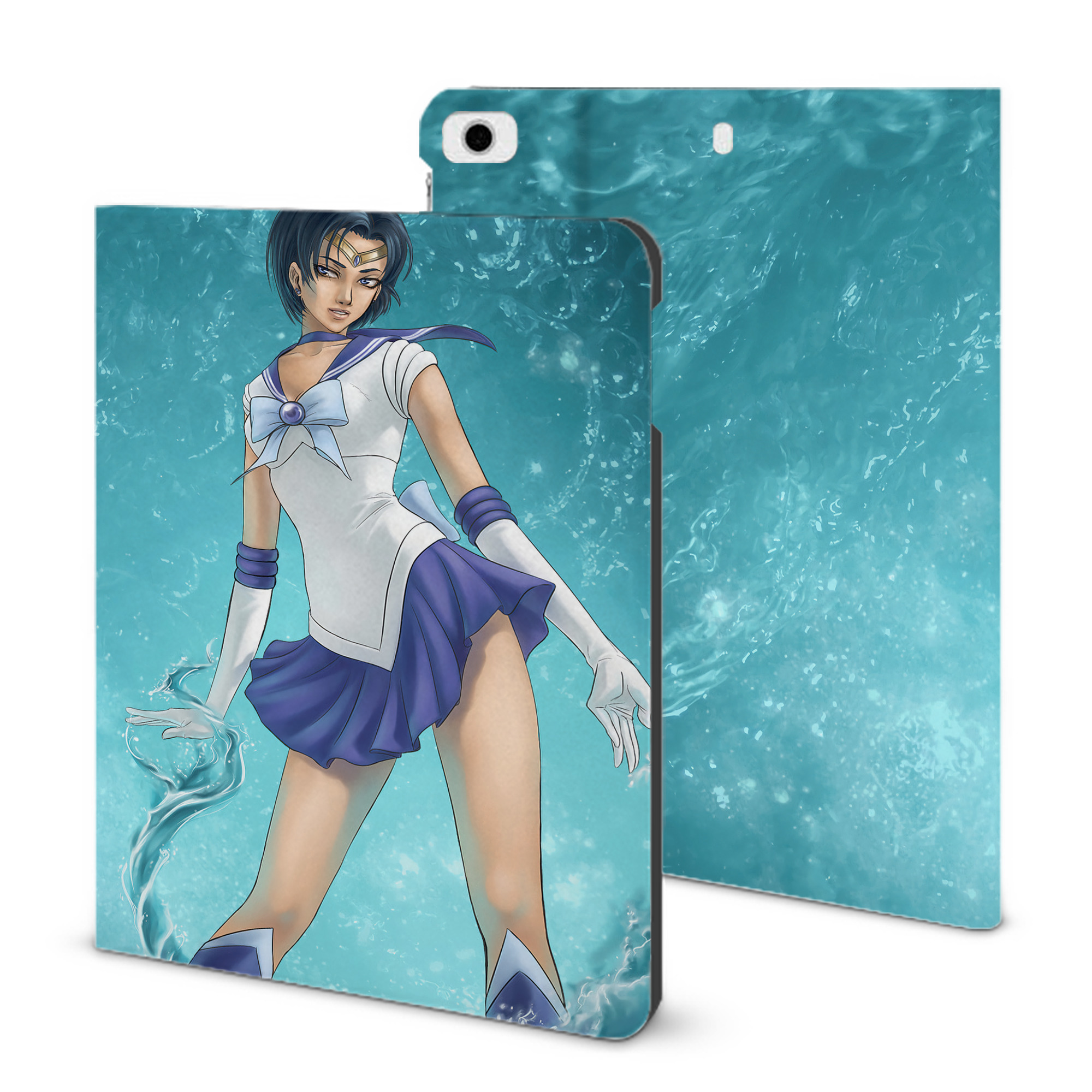 （画像用） 美少女戦士セーラームーン Sailor Moon IPad ケース ブック型 PUレザー TPU 耐衝撃 軽量 薄型 ペン収納なし 全面保護 IPad 各モデル対応